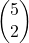 \begin{pmatrix}5\\2\end{pmatrix}