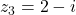 z_3=2-i