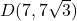 D(7, 7\sqrt{3})