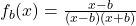 f_b(x)=\frac{x-b}{(x-b)(x+b)}