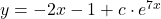 y=-2x-1+c\cdot e^{7x}