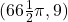 (66\frac{1}{2}\pi, 9)