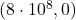 (8\cdot 10^8,0)