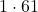 1\cdot 61